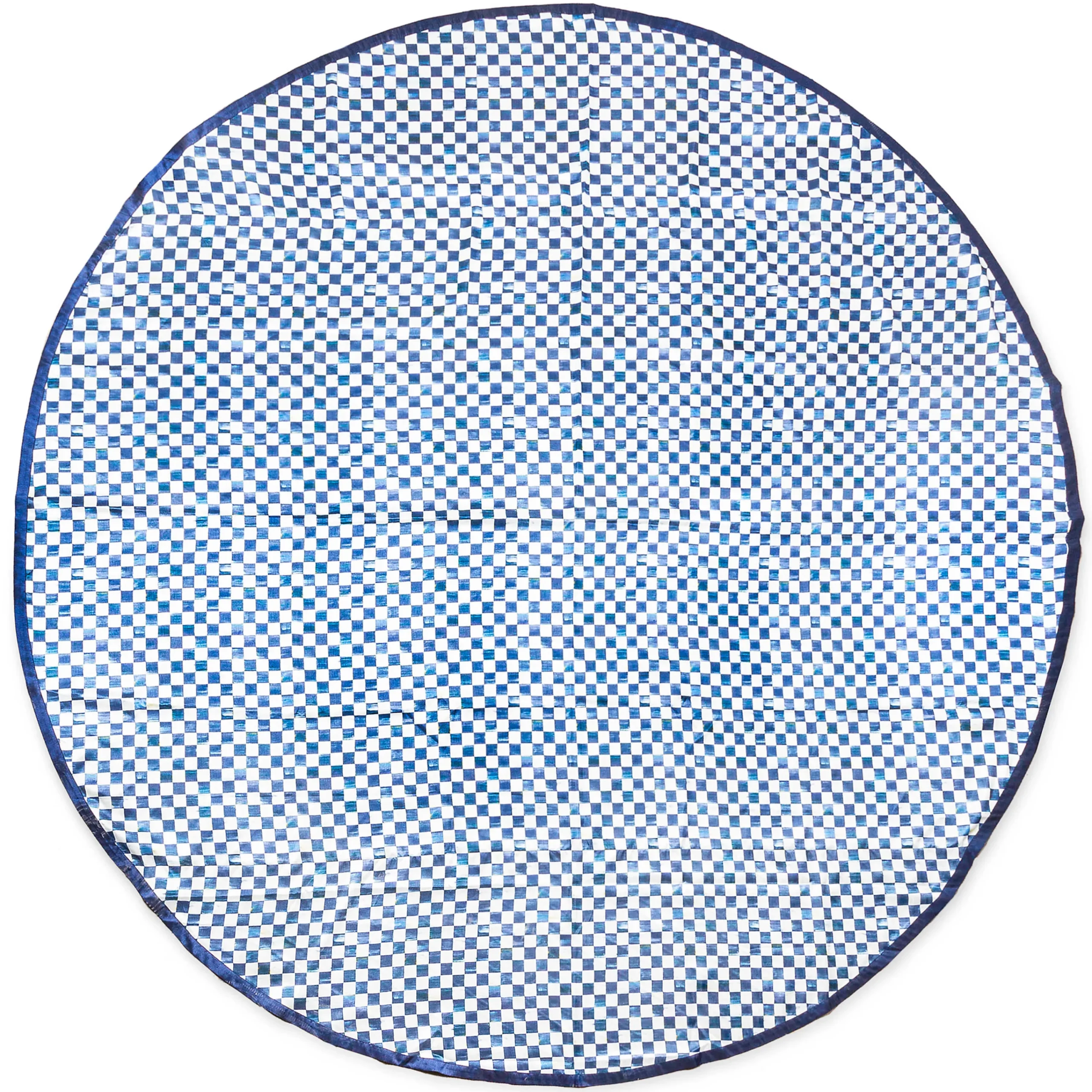 90" Round Royal Check Tablecloth|MacKenzie-Childs Hot