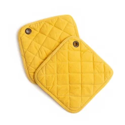 Argyle Potholders - Yellow - Set Of 2|MacKenzie-Childs Online