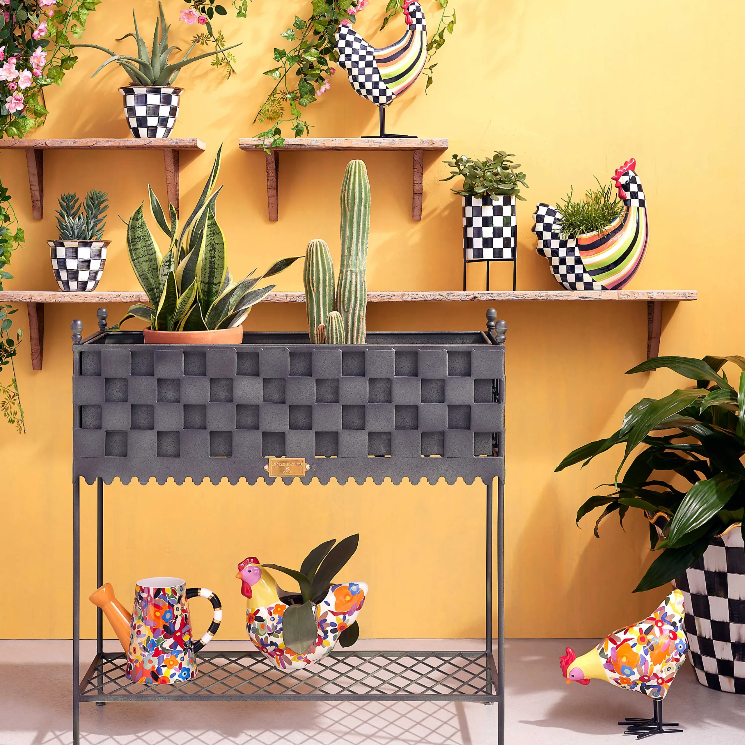 Avant Garden Chicken - Stripe|MacKenzie-Childs Clearance