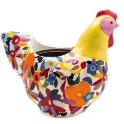 Avant Garden Chicken Planter - Floral|MacKenzie-Childs Clearance