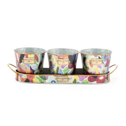 Avant Garden Herb Pots - Set Of 3|MacKenzie-Childs Discount
