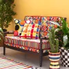 Avant Garden Plaid Outdoor Pillow|MacKenzie-Childs Best