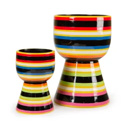 Avant Garden Striped Planter- Small|MacKenzie-Childs Discount