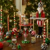 Bands Dinner Candles - Red - Set Of 2|MacKenzie-Childs Outlet