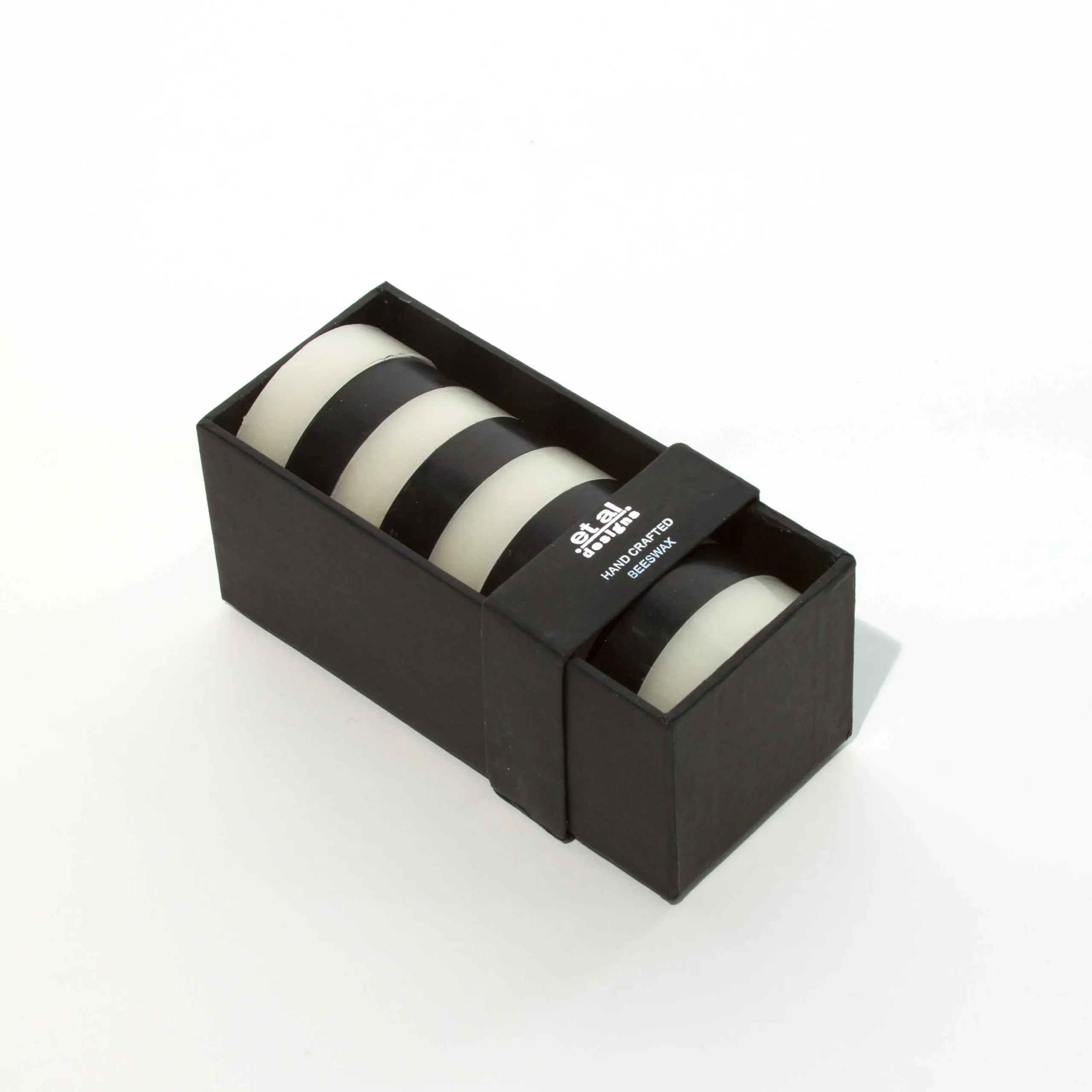 Bands Pillar Candle - 6" - Black & Ivory|MacKenzie-Childs Clearance