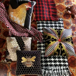 Beekeeper Pillow|MacKenzie-Childs Clearance