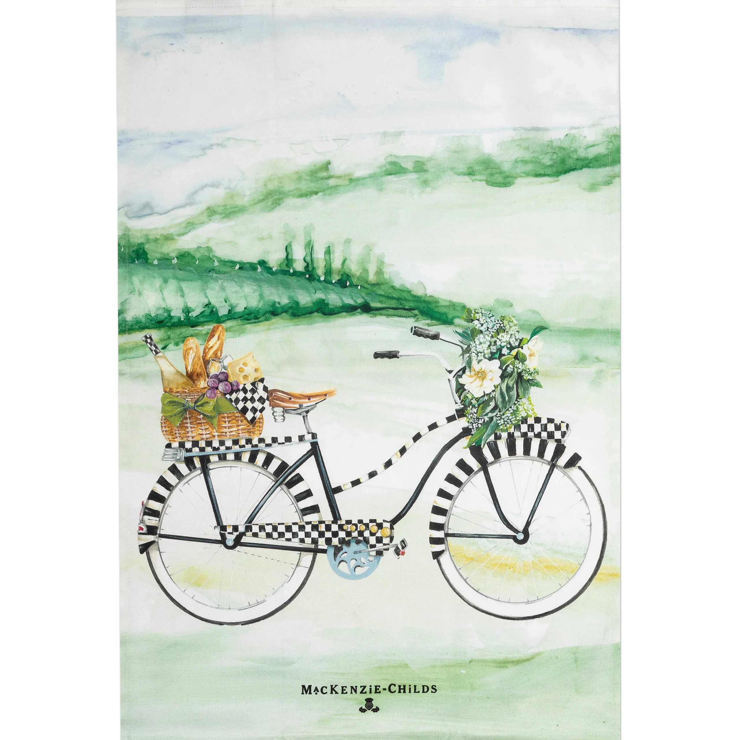 Bike Ride Dish Towel|MacKenzie-Childs Sale
