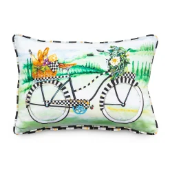 Bike Ride Lumbar Pillow|MacKenzie-Childs Online