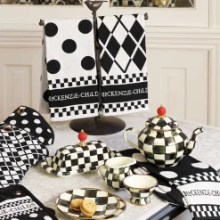 Black & White Dot Dish Towels - Set Of 3|MacKenzie-Childs Hot