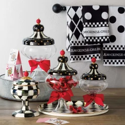 Black & White Dot Dish Towels - Set Of 3|MacKenzie-Childs Hot