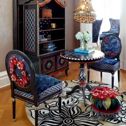 Bluetopia Kitano Footstool|MacKenzie-Childs New