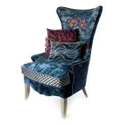 Bluetopia Wing Chair|MacKenzie-Childs Online