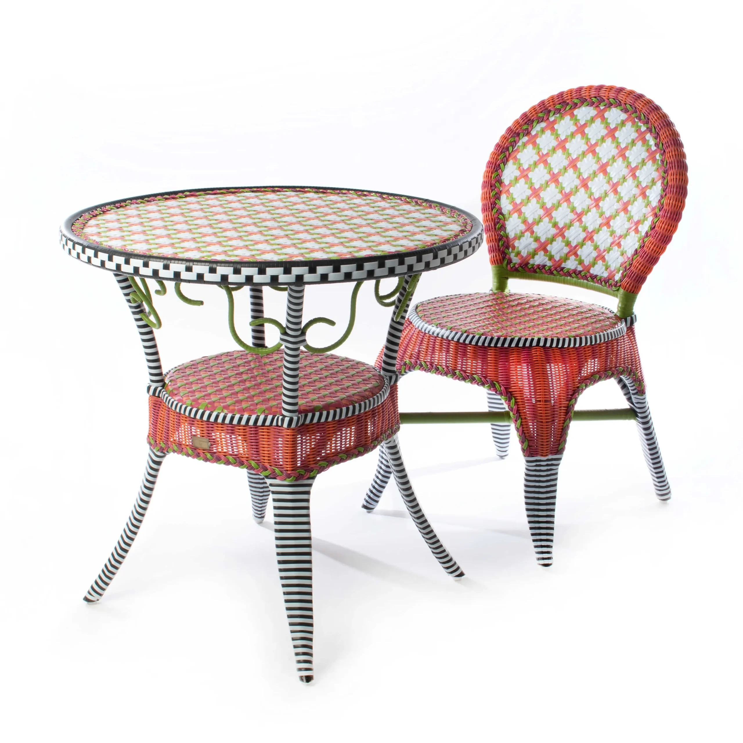 Breezy Poppy Outdoor Cafe Table|MacKenzie-Childs Online