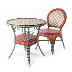 Breezy Poppy Outdoor Cafe Chair|MacKenzie-Childs Hot