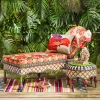 Breezy Poppy Outdoor Chaise|MacKenzie-Childs Online
