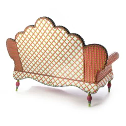 Breezy Poppy Outdoor Loveseat|MacKenzie-Childs Discount