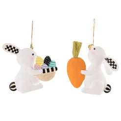 Bunny Ornaments - Set Of 2|MacKenzie-Childs New