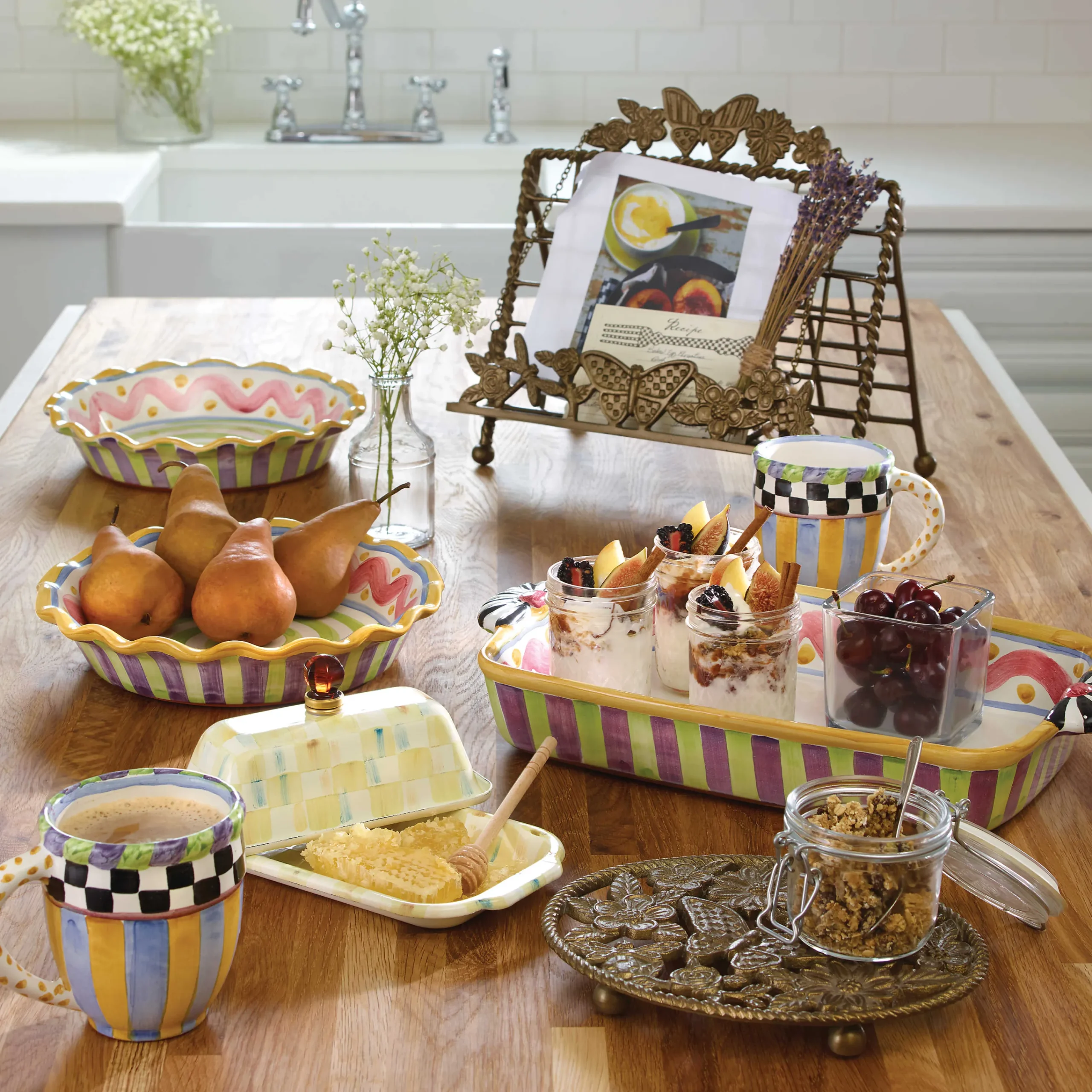 Butterfly Cookbook Stand|MacKenzie-Childs Discount
