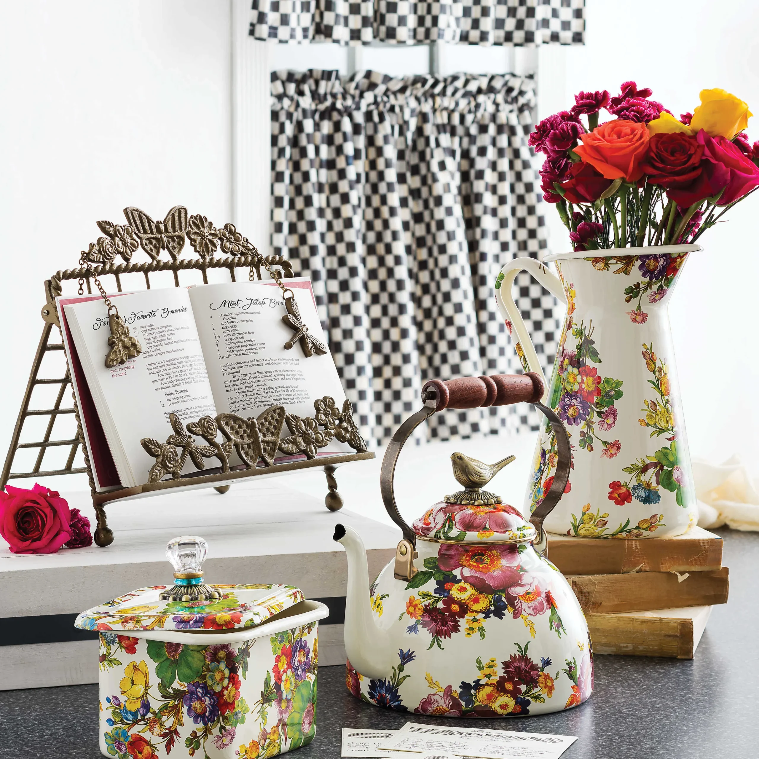 Butterfly Cookbook Stand|MacKenzie-Childs Discount