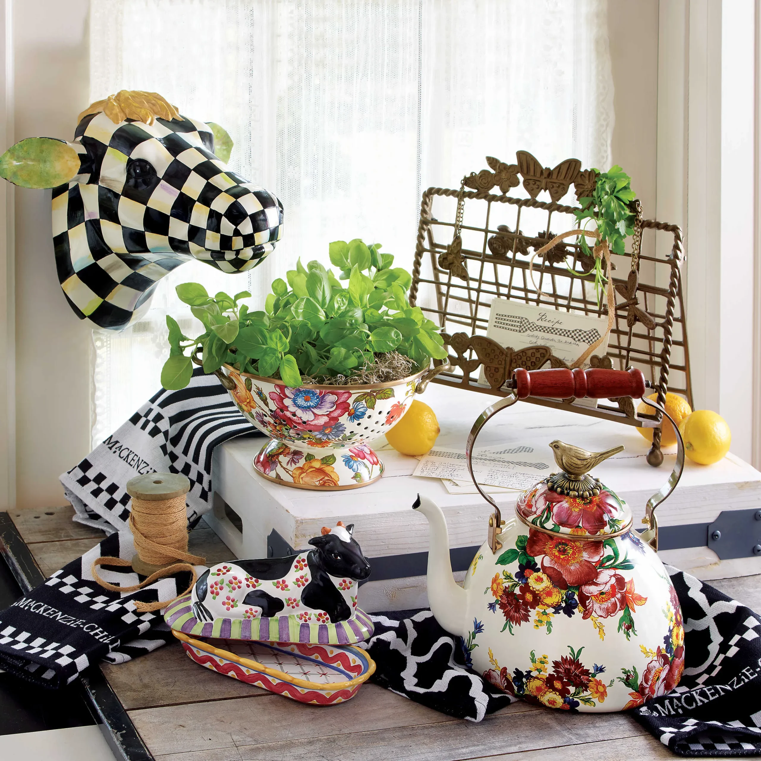Butterfly Cookbook Stand|MacKenzie-Childs Discount