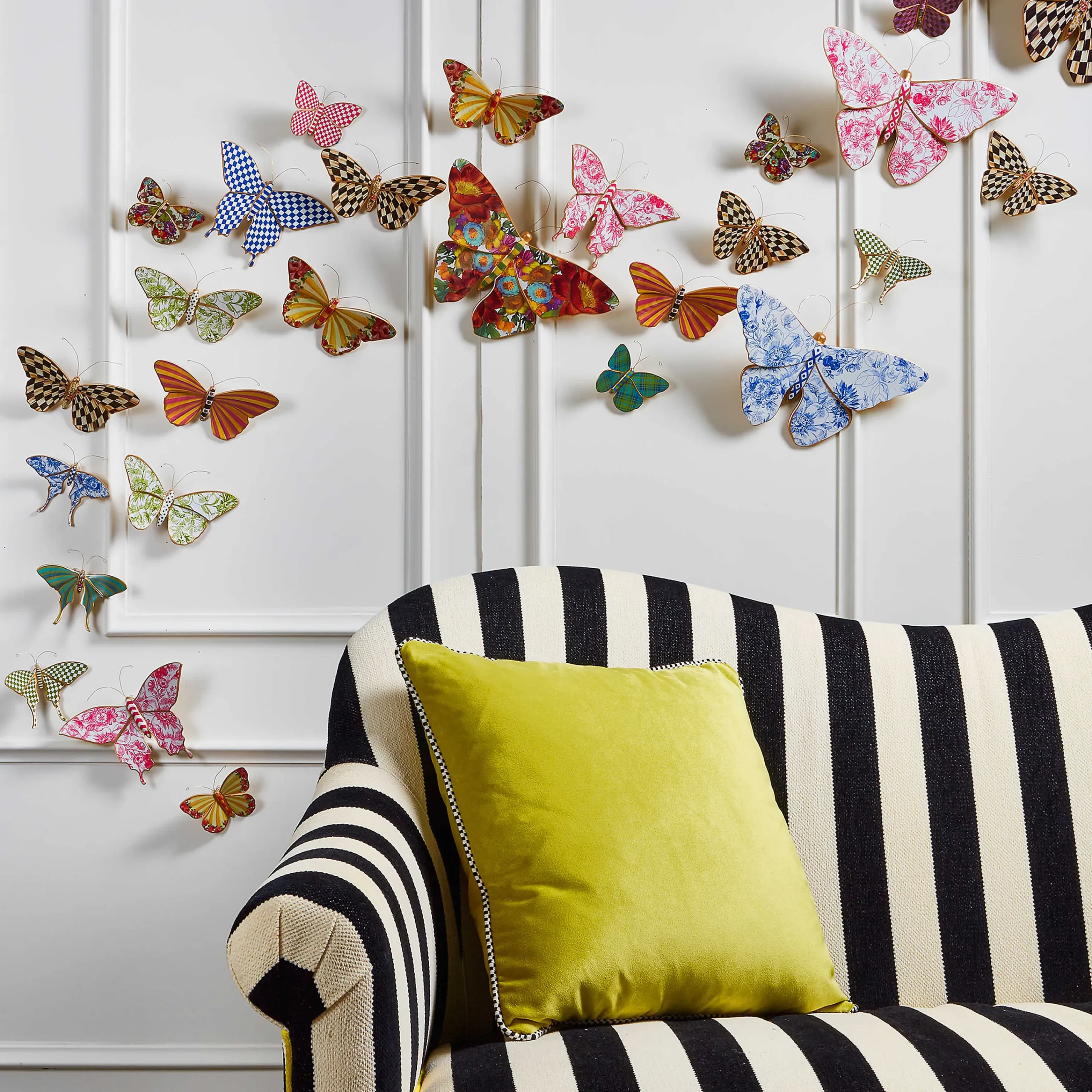Butterfly Duo Wall Decor - Blue|MacKenzie-Childs