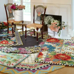 Butterfly Garden Rug - 6' Round|MacKenzie-Childs Outlet