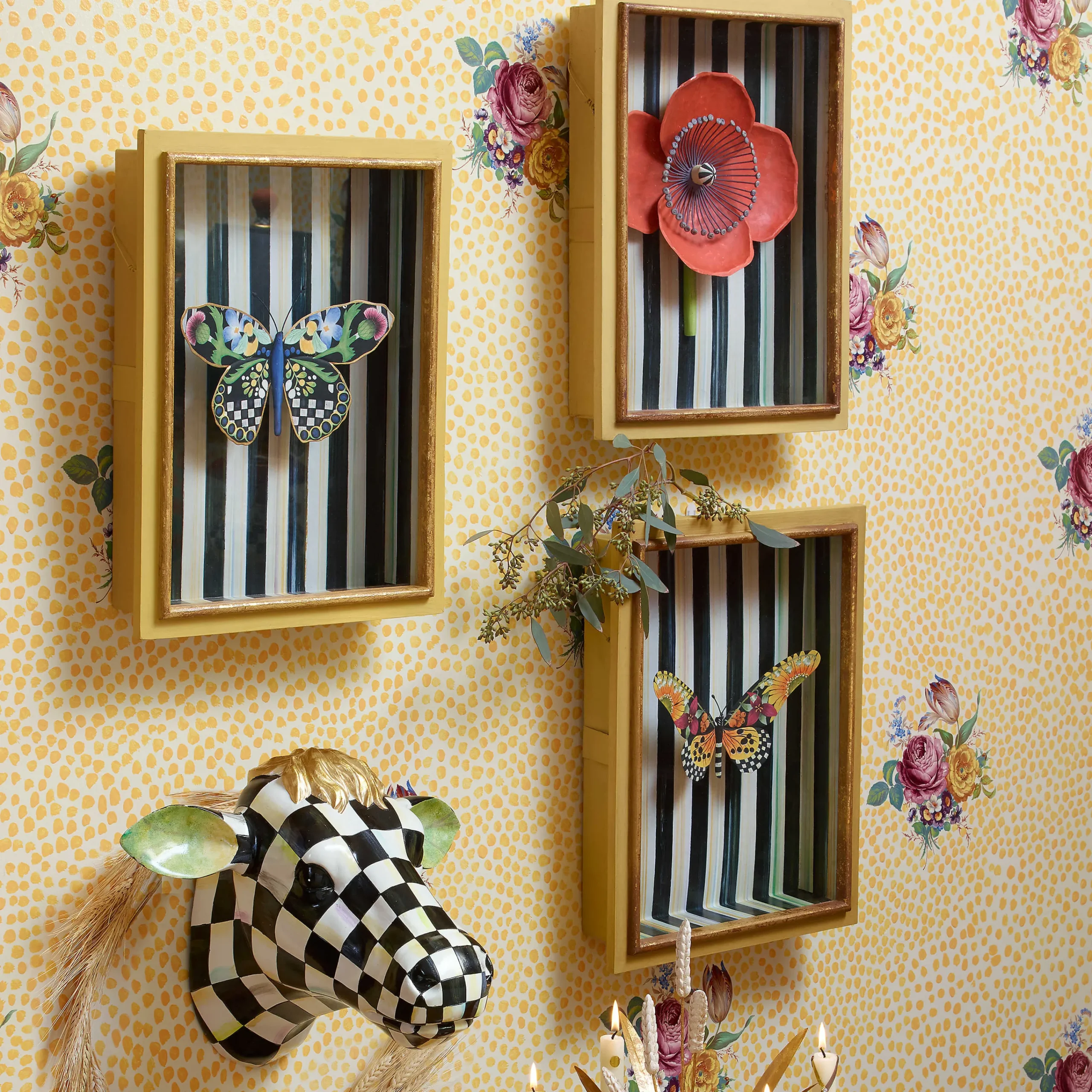 Butterfly Shadow Box|MacKenzie-Childs Clearance