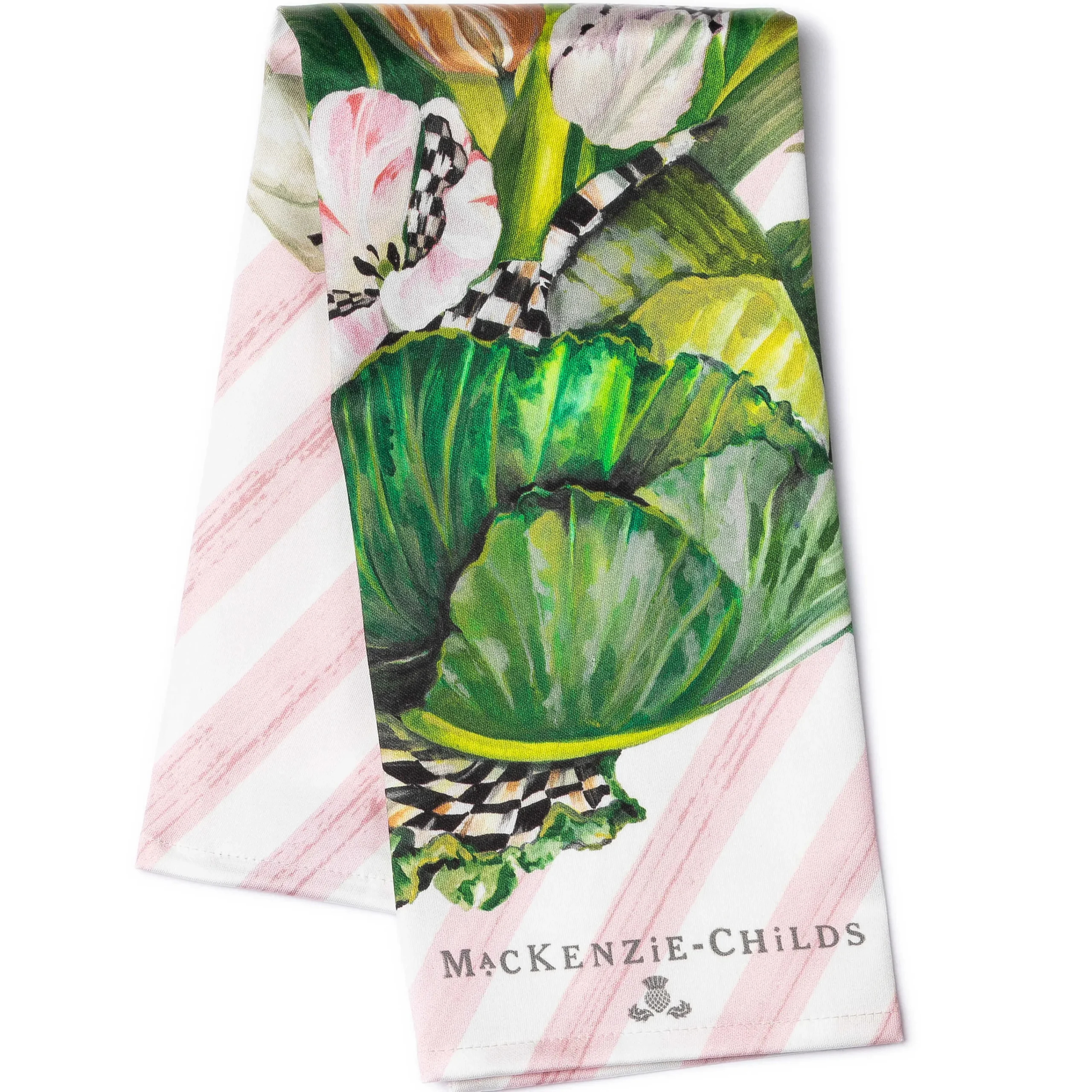 Cabbage Bouquet Dish Towel|MacKenzie-Childs New