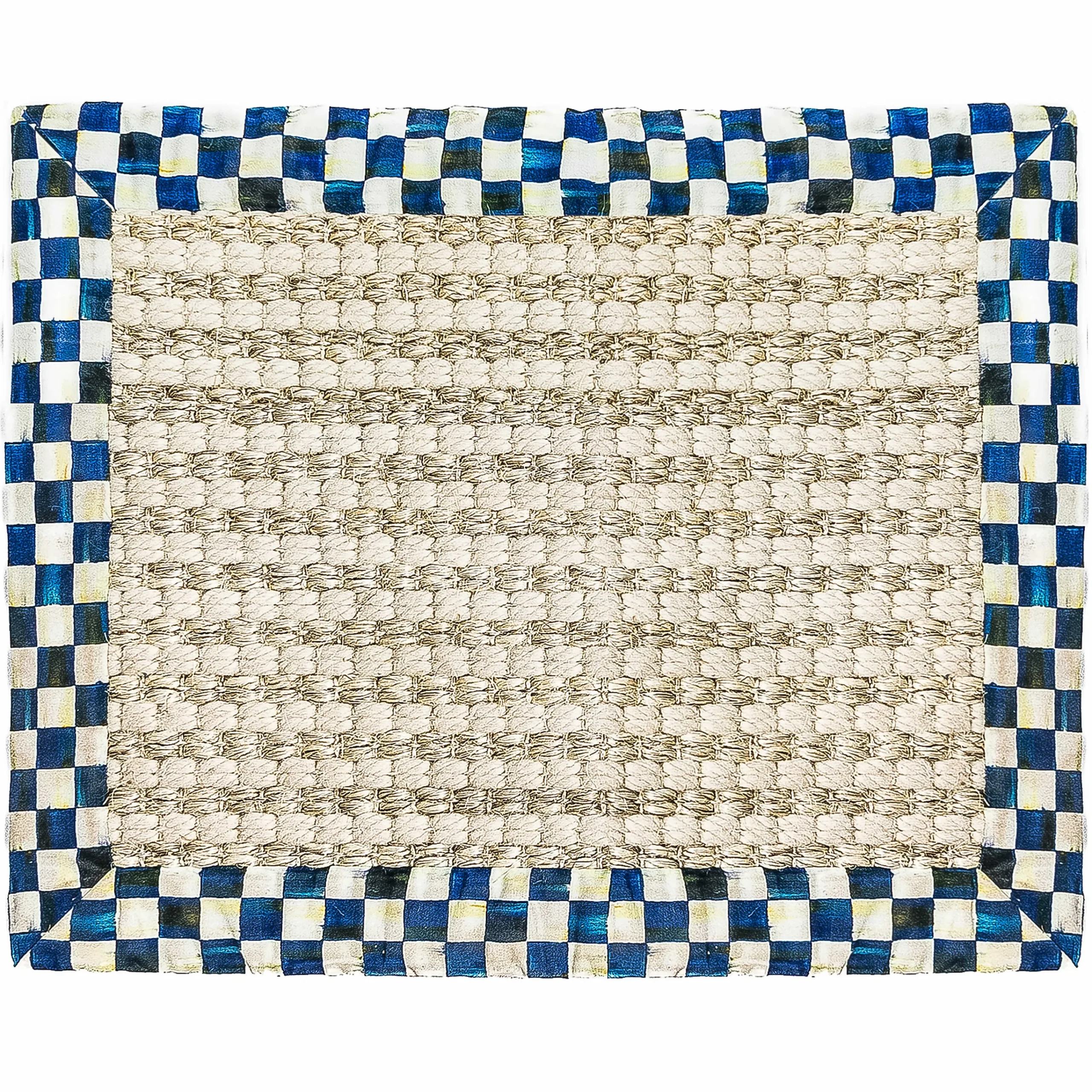 Cable Wool Sisal - Royal - 2' X 3' Rug|MacKenzie-Childs New