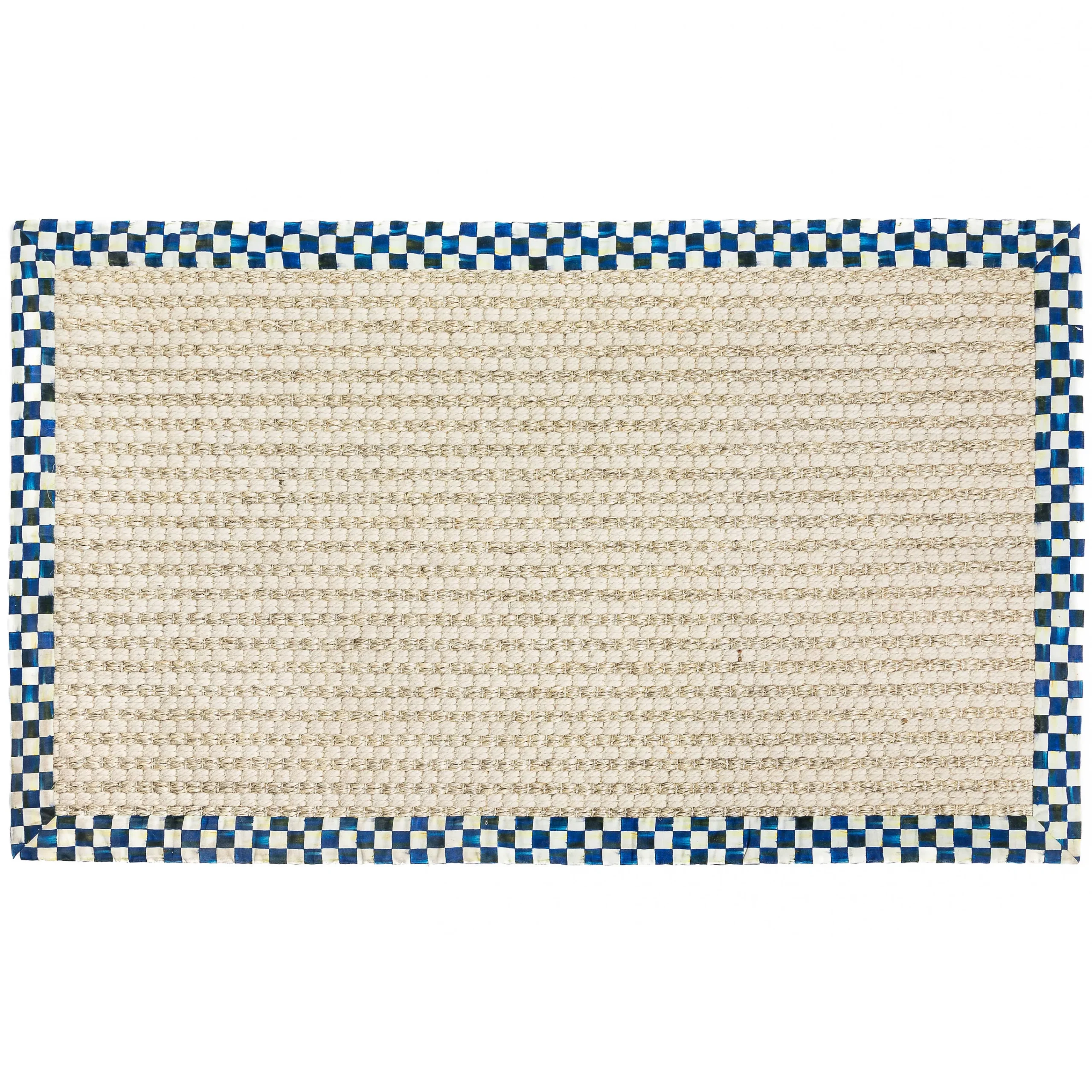Cable Wool Sisal - Royal - 3' X 5' Rug|MacKenzie-Childs Clearance