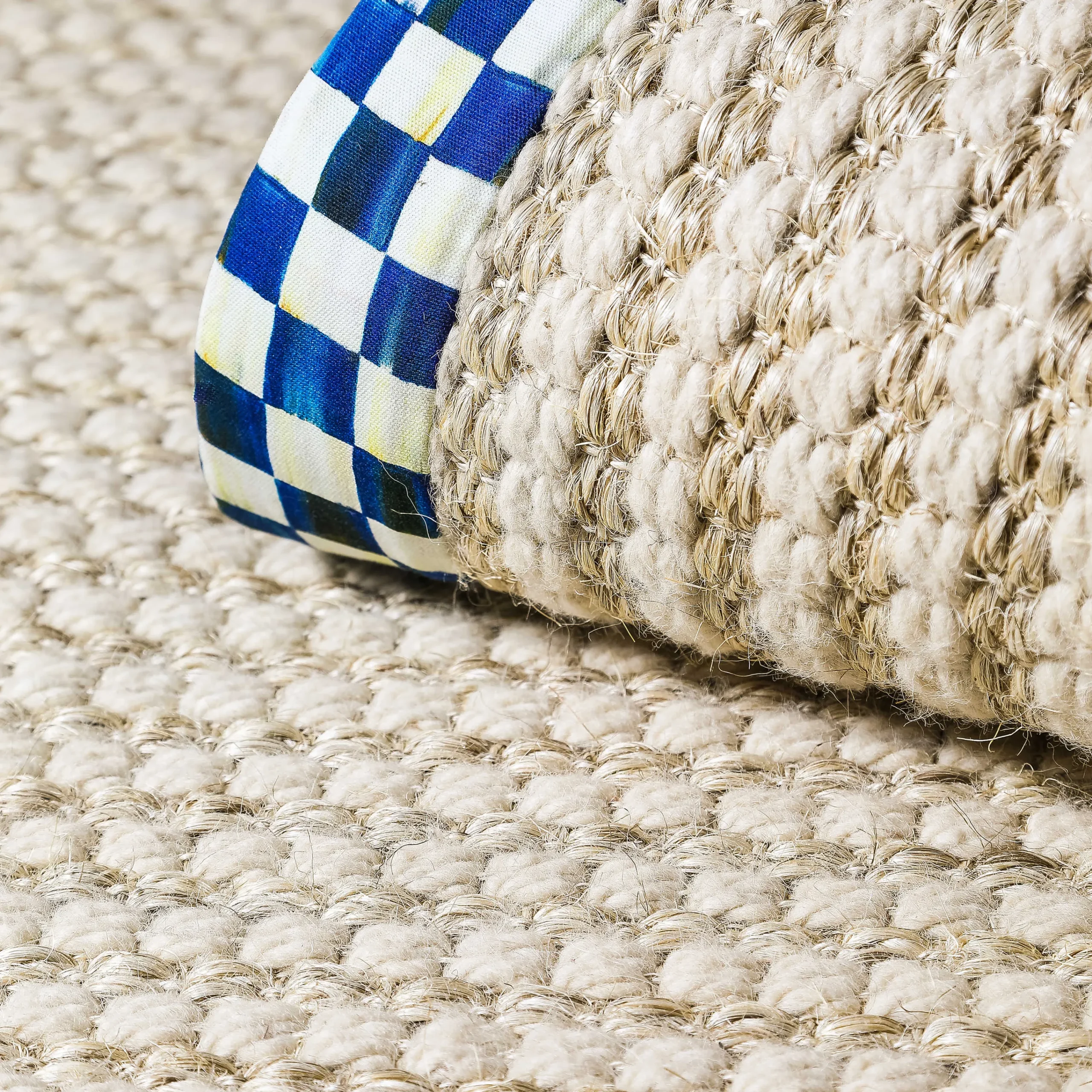 Cable Wool Sisal - Royal - 3' X 5' Rug|MacKenzie-Childs Clearance