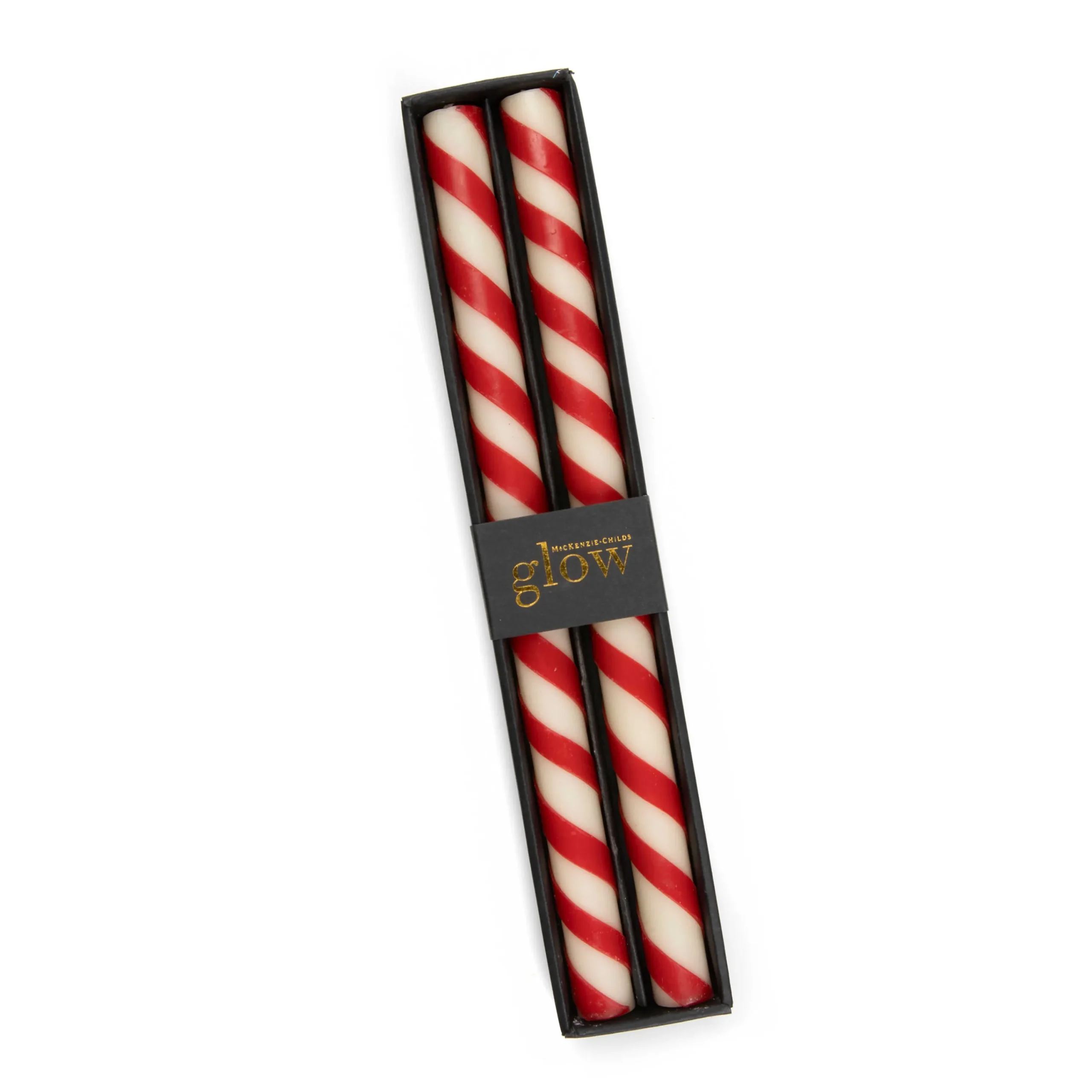 Candy Cane Dinner Candles - Set Of 2|MacKenzie-Childs Online