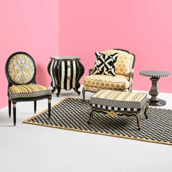 Check It Out Rug - 5' X 8' - Gold|MacKenzie-Childs Clearance
