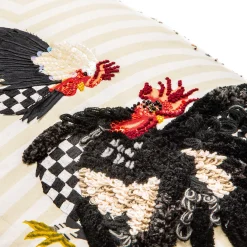Chicken And Rooster Lumbar Pillow|MacKenzie-Childs Discount