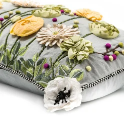 Coming Up Daisies Square Pillow|MacKenzie-Childs Discount