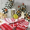 Cookie Jar With Courtly Check Enamel Lid|MacKenzie-Childs Outlet