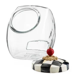 Cookie Jar With Courtly Check Enamel Lid|MacKenzie-Childs Outlet