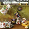 Cookie Jar With Flower Market Enamel Lid - White|MacKenzie-Childs Best