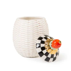 Courtly Basket Weave Canisters -Set Of 2|MacKenzie-Childs New