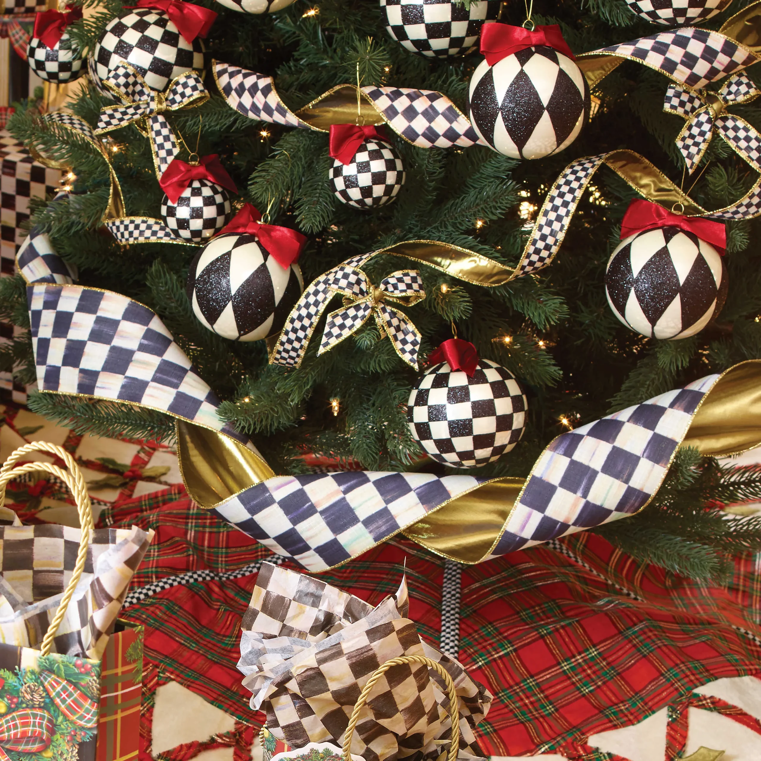 Courtly Check 4" Ribbon|MacKenzie-Childs Best