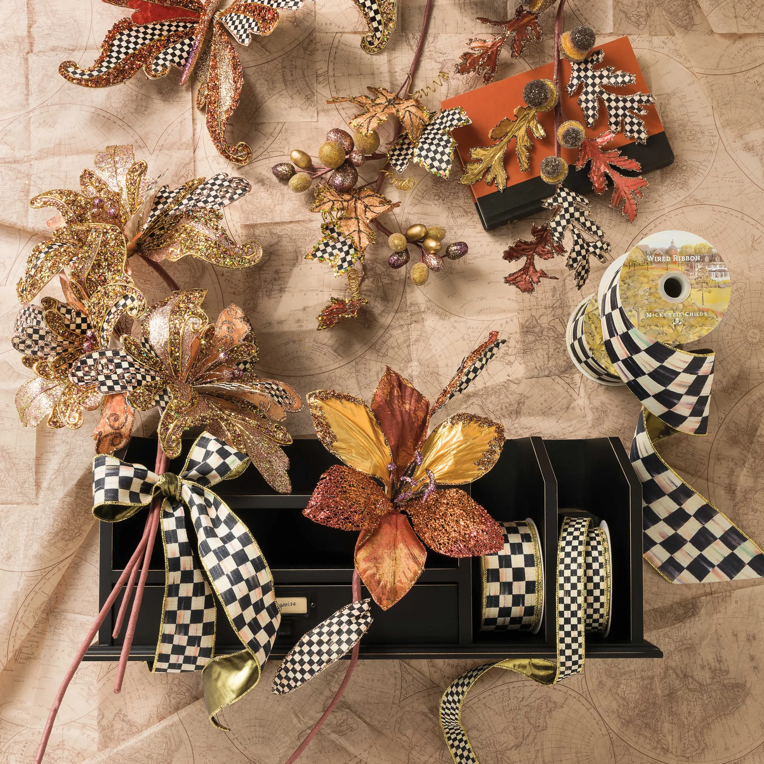 Courtly Check 4" Ribbon|MacKenzie-Childs Best