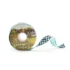 Courtly Check 1" Ribbon - Aqua|MacKenzie-Childs