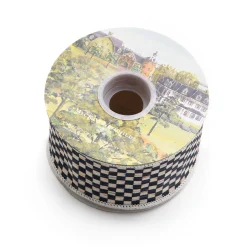 Courtly Check 2.5" Ribbon - Ivory|MacKenzie-Childs Best