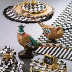 Courtly Check & Stripe Table Runner|MacKenzie-Childs Outlet