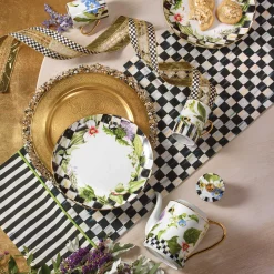Courtly Check & Stripe Table Runner|MacKenzie-Childs Outlet