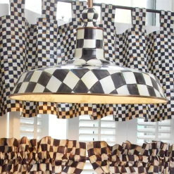 Courtly Check Barn Pendant Lamp - 18"|MacKenzie-Childs New