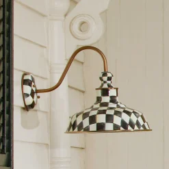 Courtly Check Barn Sconce - 12"|MacKenzie-Childs Online