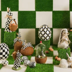 Courtly Check Basket Bunny|MacKenzie-Childs