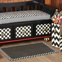 Courtly Check Black Sisal Rug - 3' X 5'|MacKenzie-Childs Discount