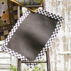 Courtly Check Black Sisal Rug - 2' X 3'|MacKenzie-Childs Discount